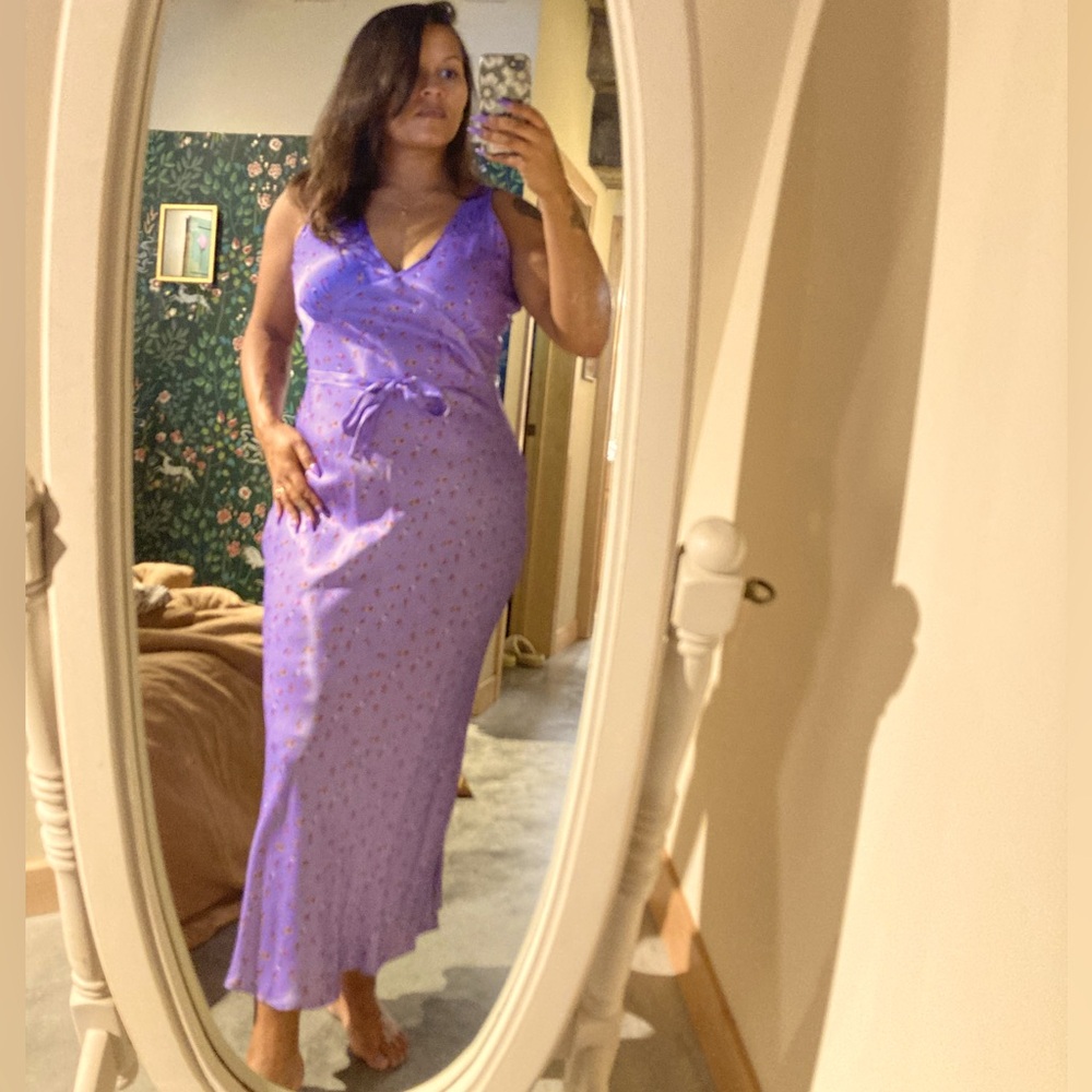 Rat and Boa Lavender Flower Dress